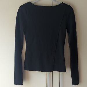 Zara Black Long Sleeve Blouse
